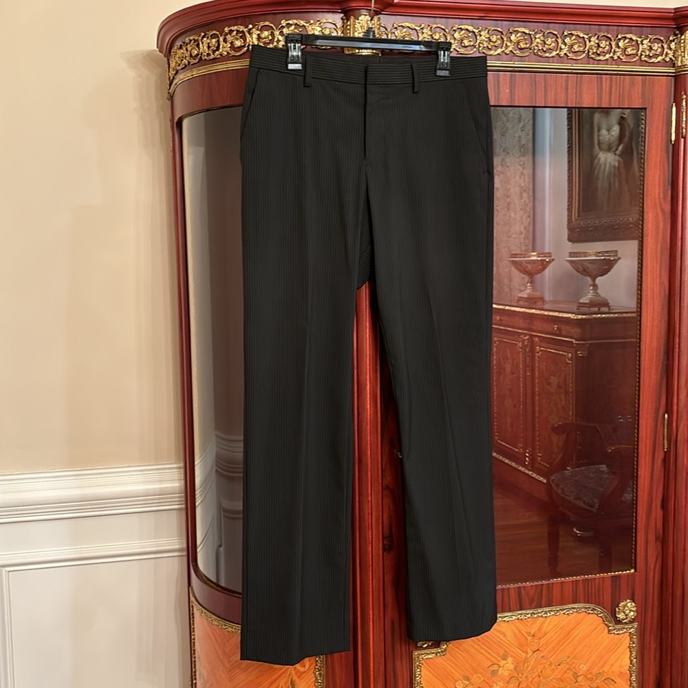 Express Producer black pinstripe trousers pants Sz. 32/32